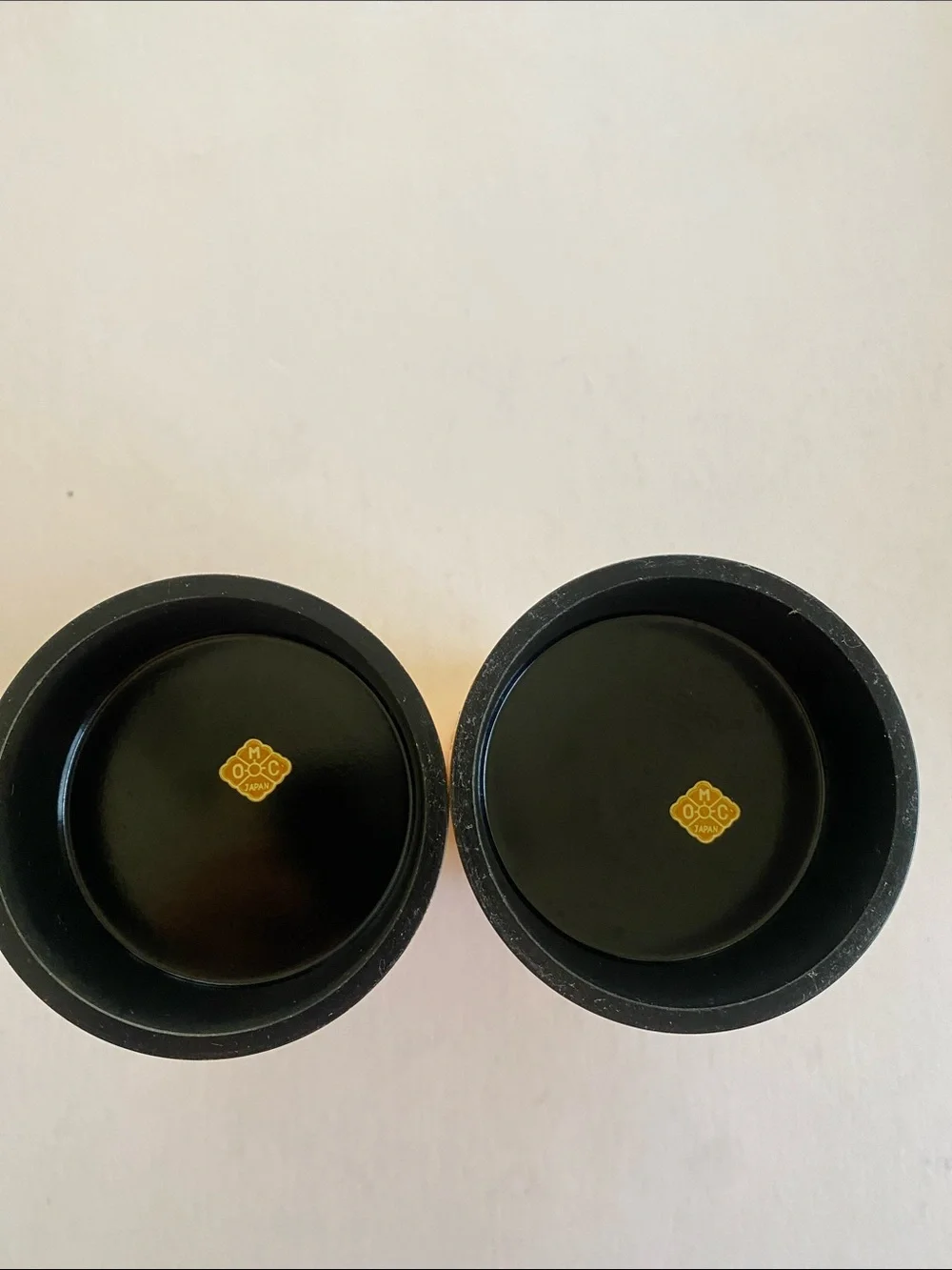 OMC Gold Bamboo Decorative Cylindrical 9”x3.25” Vase Pair - Home Accents